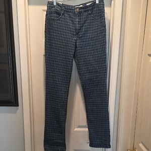 Jones New York Blue Houndstooth Jeans